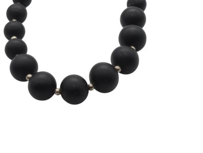 ARTHUS BERTRAND
Large necklace in lava s...