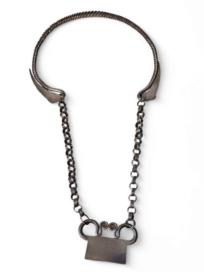 Ethnie Hmong Laos 
Deux colliers torques...