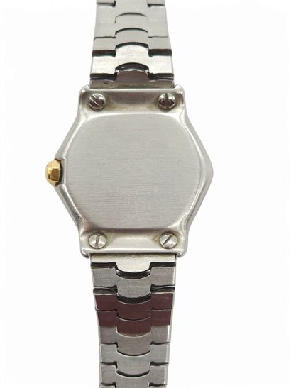EBEL 
Montre bracelet en or et acier, cadran...