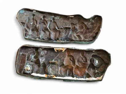 Paire d'éléments | XIXe siècle
Bronze à décors...