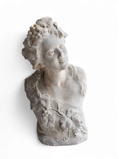 Sylvain KINSBURGER (1855-1935)
Buste de nymphe
Pierre...