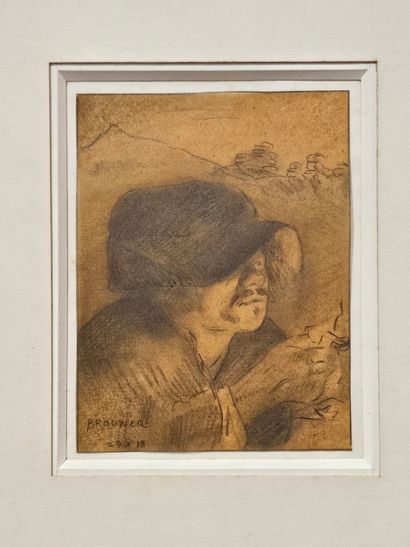 ECOLE MODERNE
Portrait d'homme, 24. X. 18
Mine...