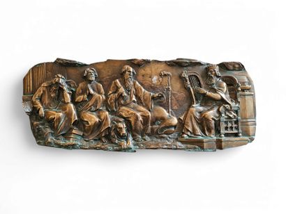 Paire d'éléments | XIXe siècle
Bronze à décors...
