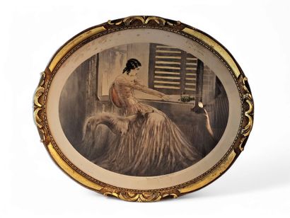 LOUIS ICART 
Deux lithographies en couleur...