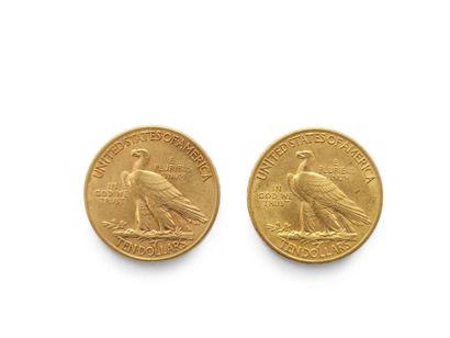 PIECE de dix dollars de 1909, tête d'Indien
Poids:...