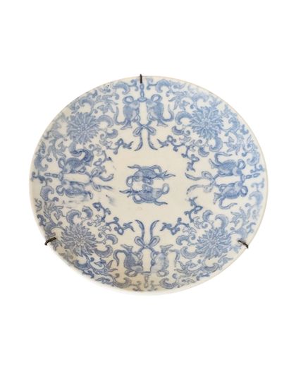 CHINE XXème siècle 
Paire d'assiettes en...