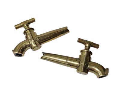 19th century work
Two large bronze taps