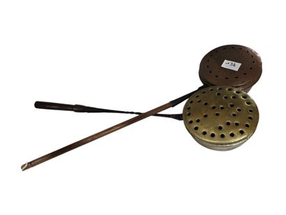 TWO copper basins