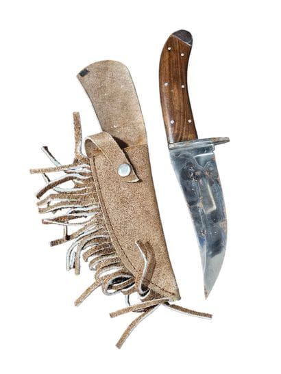 20th century work 
Bowie style hunting knife...