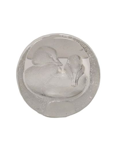 TRAVAIL DANOIS
Sculpture en verre givré à...