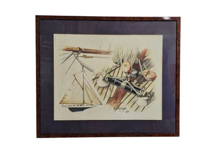 Brisset 20th century
The Teuga 1909
Framed...