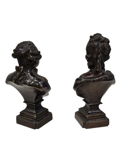 AUGUSTIN PAJOU (1754-1793) 
Royal couple,...