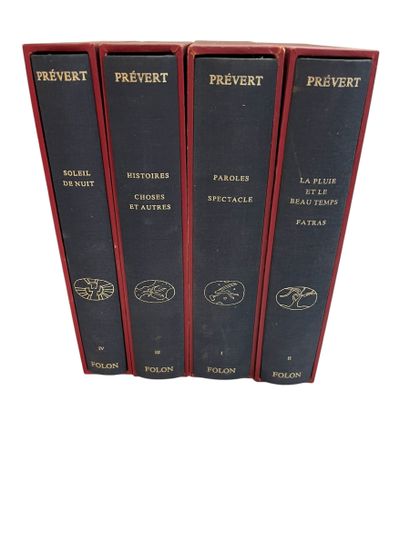Jacques PRÉVERT - Œuvres 4 volumes.
Watercolors...