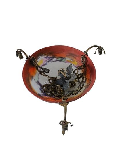 MULLER FRERES - LUNEVILLE
Lustre en verre...