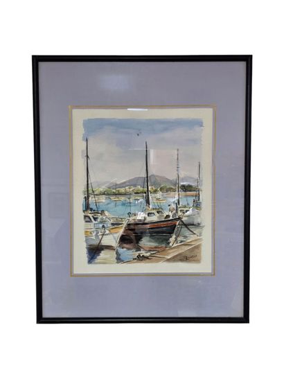 J Carle 
Préparation au départ 
Aquarelle...