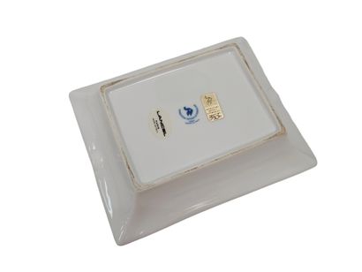 LANCEL 
porcelain ashtray with flower de...