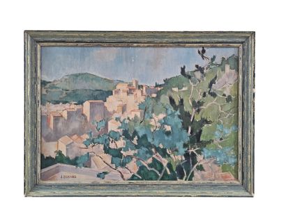 J Durand
Village view
Framed oil on canvas
Signed...