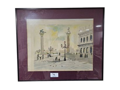 BRAYER YVES (1907-1990)
Saint Mark's Square...