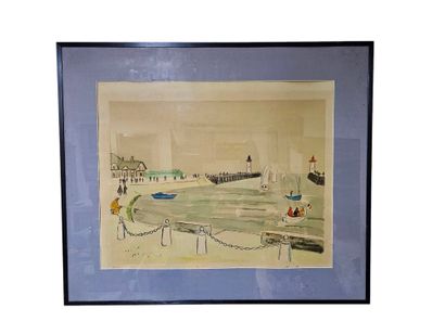 BRAYER YVES (1907-1990)
View of a port in...