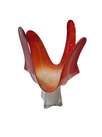 MURANO in the taste 
Orange and white flower...