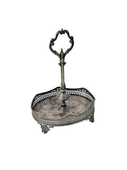 English silver-plated metal centerpiece