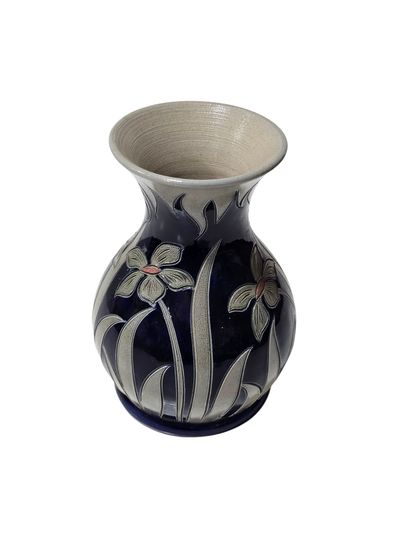 PAUL SCHMITT Strasbourg 
Stoneware vase decorated...