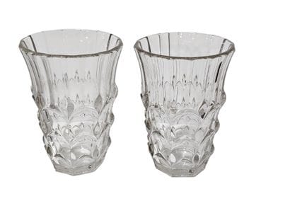 Set of molded glass vases
Including three...