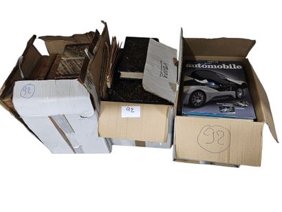 Set of books in three boxes