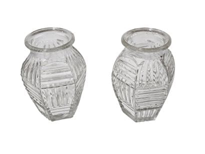 Set of molded glass vases
Including three...