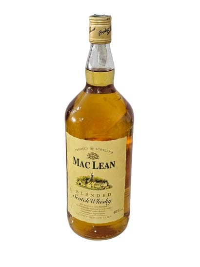 Mac Lean
Une bouteille de scotch whisky 150cl
Niveau...