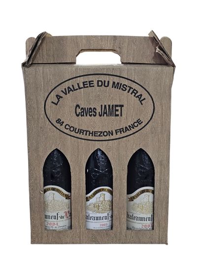 Caves Jamet 
Un coffret contenant:
- Chateauneuf...