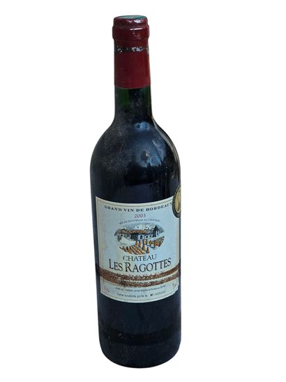 Bordeaux, Château les Ragottes 2003
Une bouteille...