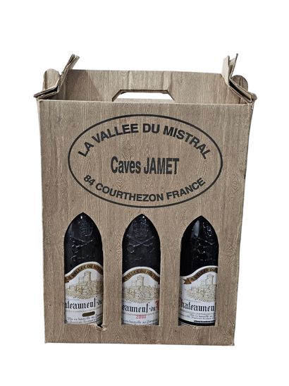 Caves Jamet 
Un coffret contenant:
- Chateauneuf...