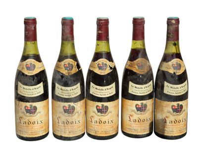 Ladoix 1981
Five bottles of red wine 75cl
Two...
