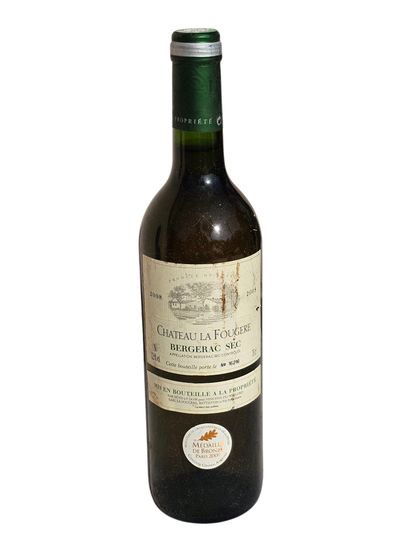 Bergerac Sec, Château la Fougere 2008
A bottle...