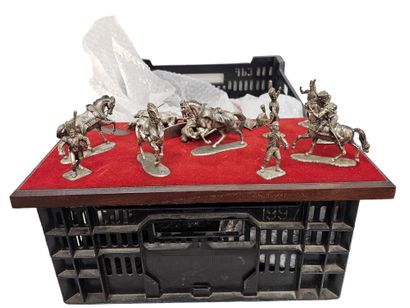 French pewter Xx century Napoleonic war soldiers...
