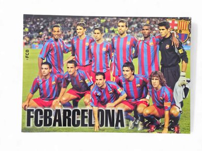 •	Poster FC Barcelone équipe saison 2006/2007...