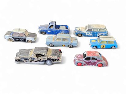ENSEMBLE de 7 vehicules de marque ciu,corci...