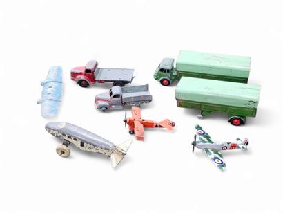DINKYTOYS Two old painted metal trucks One...