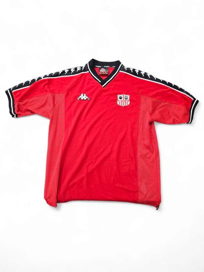 AC AJACCIO – maillot officiel domicile rouge...