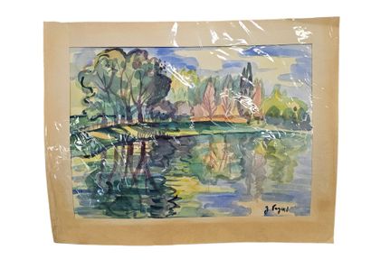 FAGARD
Reflection on the lake
Watercolor...