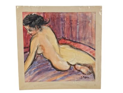 FAGARD
Sabrina 
Aquarelle sur papier 
Signée...