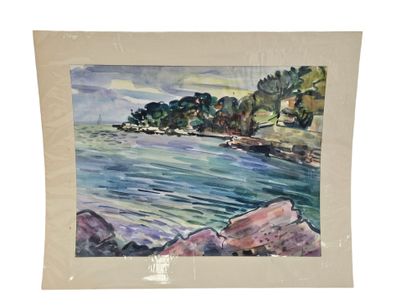 FAGARD
Bord de mer
Aquarelle sur papier 
Dim:...