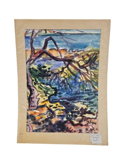 FAGARD
Pins et rochers
Aquarelle sur papier...