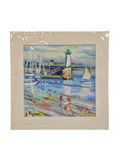 FAGARD
Bord de mer animée
Huile sur papier...
