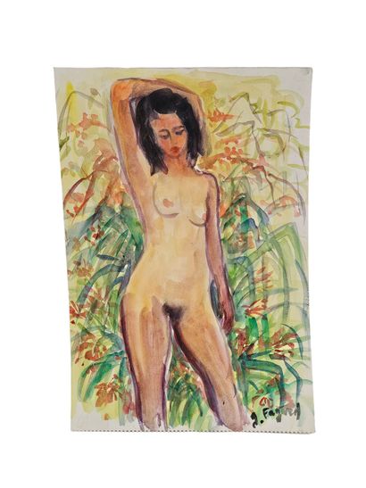 FAGARD
Nu à la pose
Aquarelle sur papier...