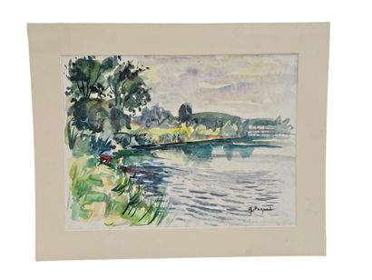 FAGARD
Pécheurs au bord du lac
Aquarelle...