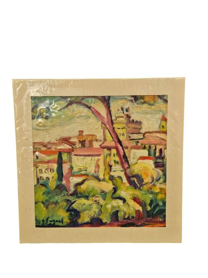 FAGARD
View of the old town
Oil on paper...