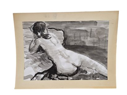 FAGARD
Muriel's back
Ink on paper
Signed...