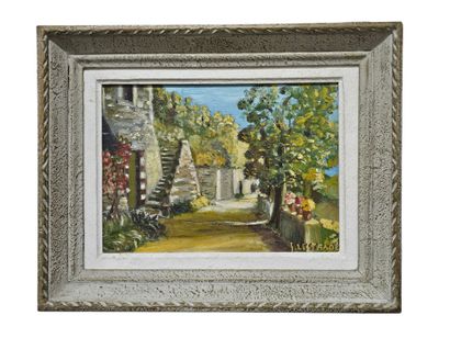 Jack LESTRADE (1932)
Village lane 
Framed...
